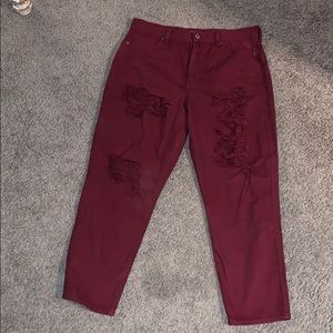 Maroon American Eagle Jeans